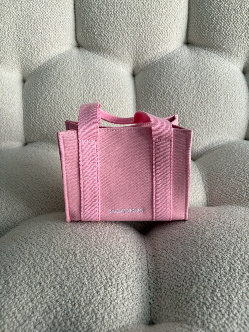 Glow Recipe Pink Canvas Mini Tote Bag